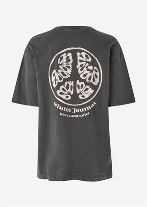 Sajournal tee 15489 Black Peace Samsøe